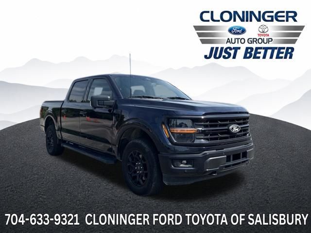 Blue Metallic 2024 Ford F-150 Pickup Truck Four-Wheel Drive Automatic