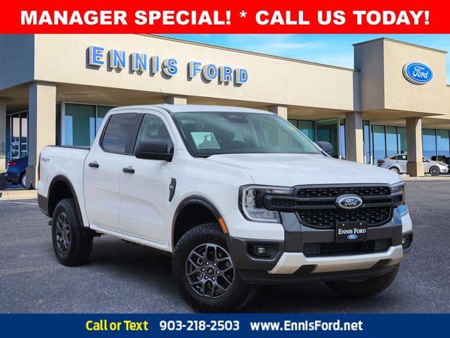 Oxford White 2024 Ford Ranger XLT SuperCrew RWD Pickup Truck 4X2 Automatic
