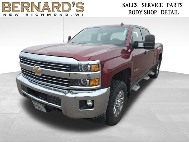 Red (Deep Ruby Metallic) 2015 Chevrolet Silverado 3500HD LT Crew Cab 4WD Pickup Truck Four-Wheel Drive 6-Speed Automatic Overdrive