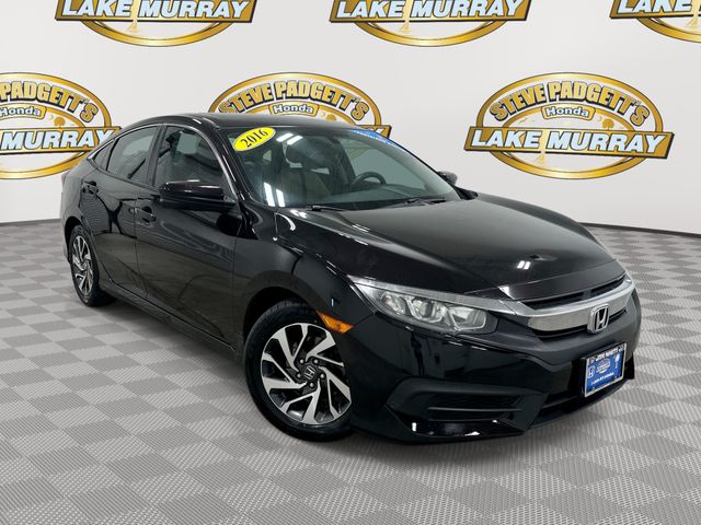 Red (Burgundy Night Pearl) 2016 Honda Civic Sedan Front-Wheel Drive Continuously Variable Transmission
