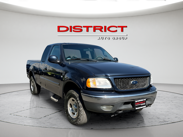 Blue 2001 Ford F-150 Pickup Truck Four-Wheel Drive 4-Speed Automatic Overdrive