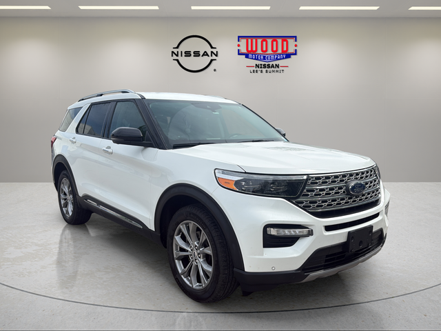 White Metallic 2022 Ford Explorer SUV / Crossover All-Wheel Drive Automatic