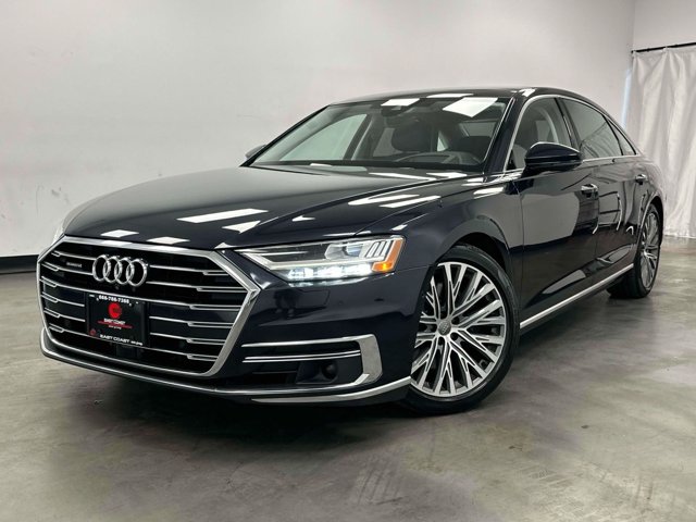 Moonlight Blue 2019 Audi A8 Sedan All-Wheel Drive 8-Speed Automatic