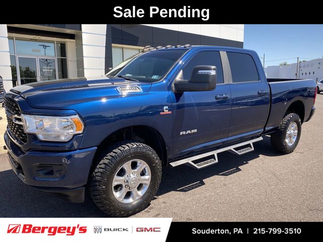 Patriot Blue Pearlcoat 2023 RAM 2500 Big Horn Crew Cab 4WD Pickup Truck Four-Wheel Drive 6-Speed Automatic