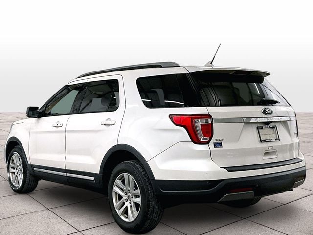 2019 Ford Explorer XLT White at Klick Lewis Buick Chevrolet