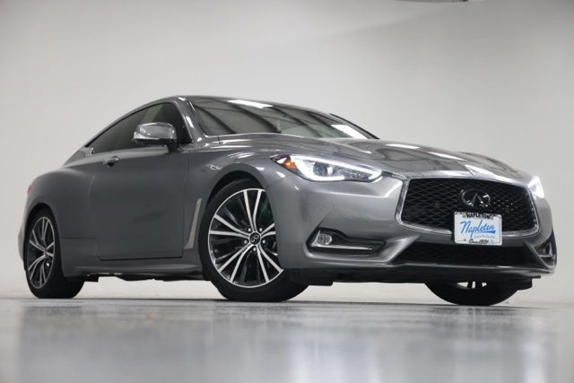 Gray (Graphite Shadow) 2021 INFINITI Q60 Coupe Rear-Wheel Drive 7-Speed Automatic