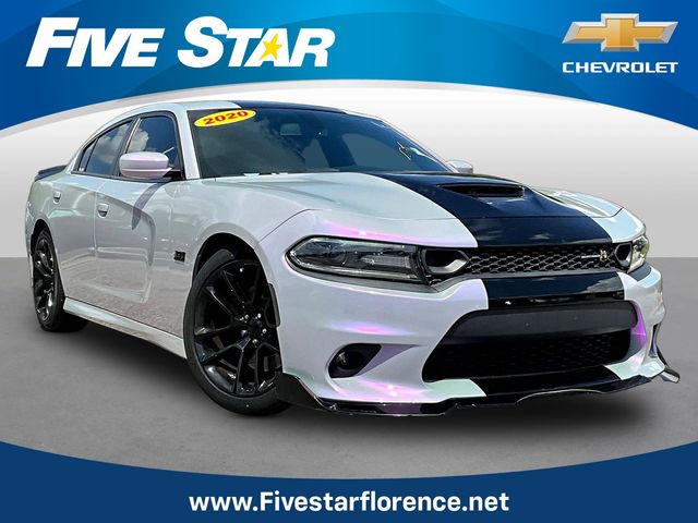 White 2020 Dodge Charger Sedan Rear-Wheel Drive 8-Speed Automatic