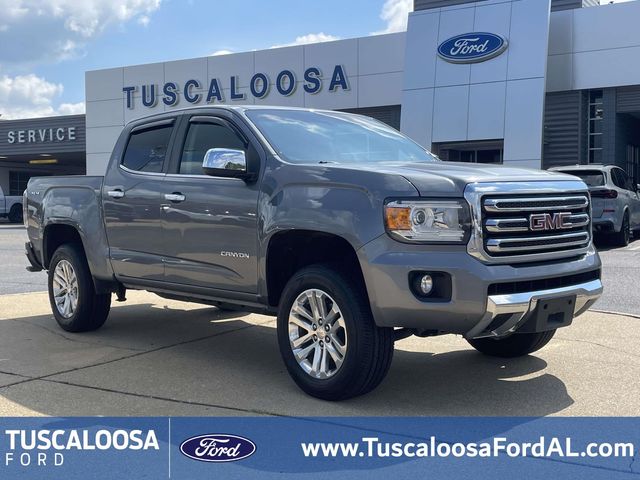 Gray (Steel Metallic) 2018 GMC Canyon Pickup Truck Four-Wheel Drive 8-Speed Automatic