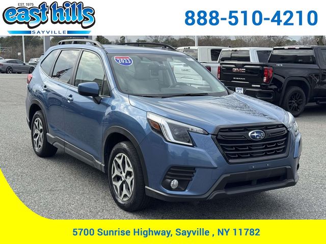 Horizon Blue Pearl 2023 Subaru Forester Premium Crossover AWD SUV / Crossover All-Wheel Drive Continuously Variable Transmission