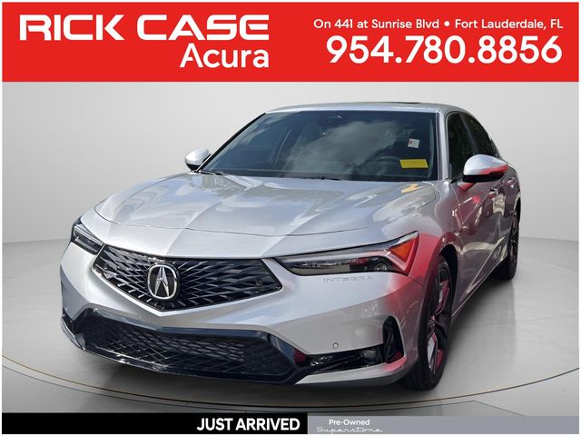Silver 2025 Acura Integra Sedan Front-Wheel Drive Continuously Variable Transmission