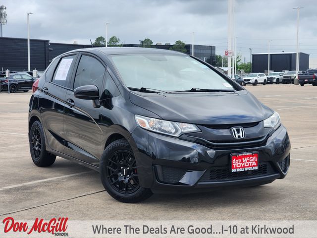 Crystal Black 2015 Honda Fit LX Hatchback Front-Wheel Drive Continuously Variable Transmission