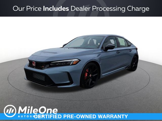 Sonic Gray Pearl, 2025 Honda Civic Type R Hatchback Front-Wheel Drive 6-Speed Manual