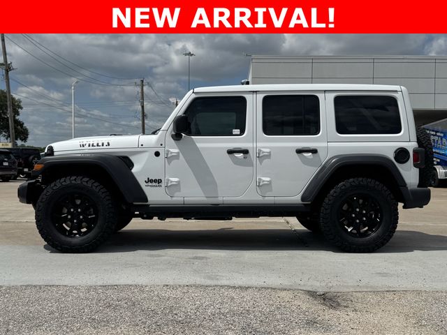 2021 Jeep Wrangler Unlimited Willys White at Wharton Ford