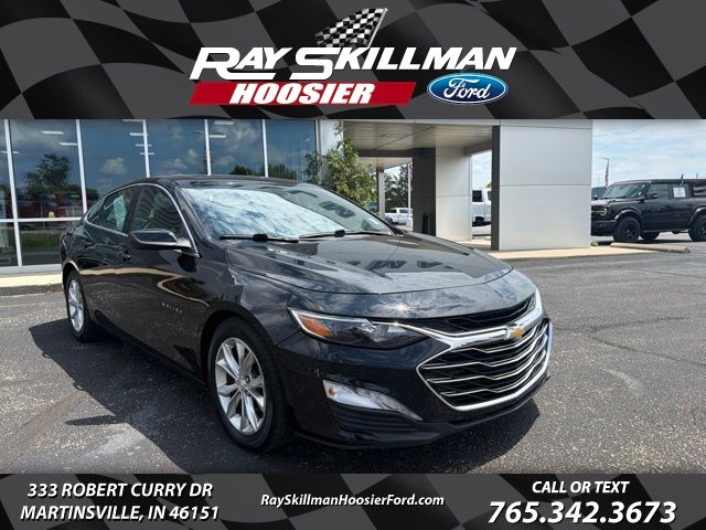 Black Metallic 2019 Chevrolet Malibu Sedan Front-Wheel Drive Continuously Variable Transmission