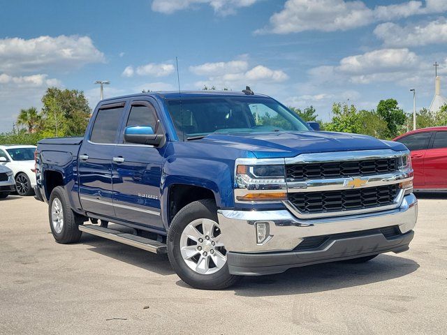 Deep Ocean Blue Metallic 2018 Chevrolet Silverado 1500 LT Crew Cab RWD Pickup Truck 4X2 6-Speed Automatic Overdrive