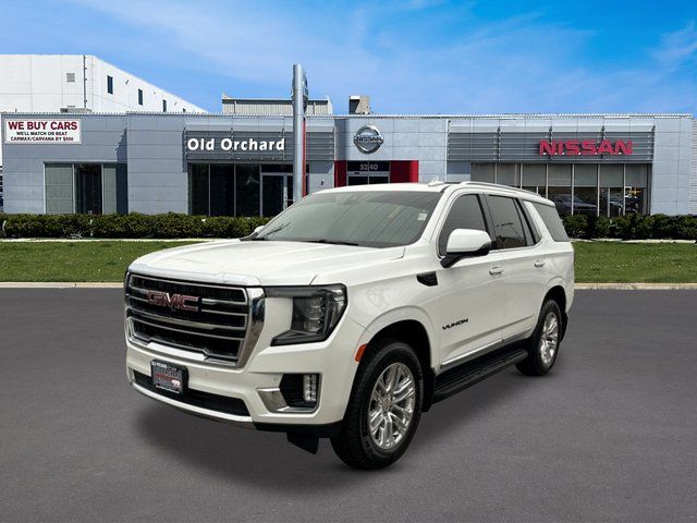 White 2022 GMC Yukon SLT 4WD SUV / Crossover Four-Wheel Drive