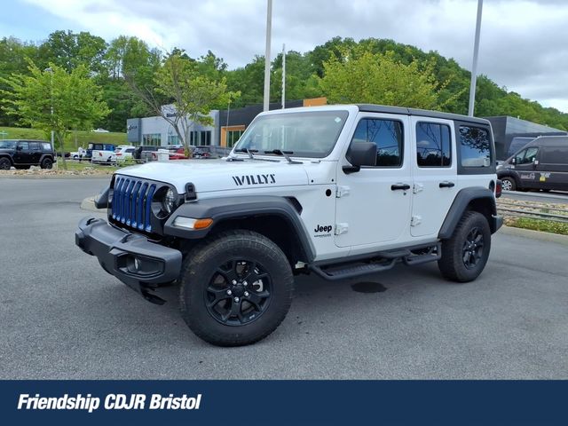 Bright White Clearcoat 2022 Jeep Wrangler Unlimited Willys 4WD SUV / Crossover Four-Wheel Drive 8-Speed Automatic