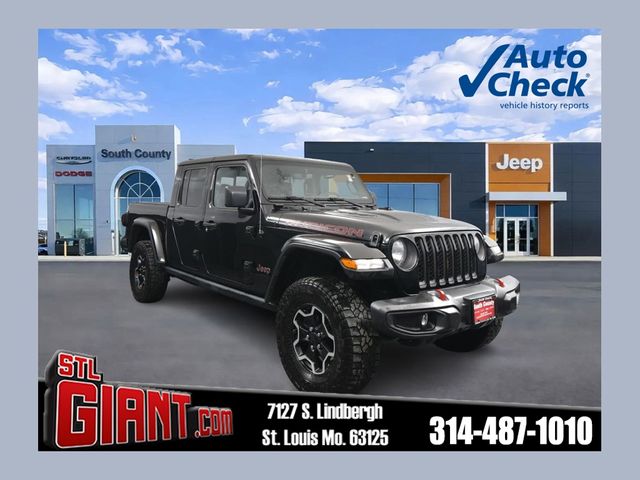 Black Clearcoat 2023 Jeep Gladiator Rubicon Crew Cab 4WD Pickup Truck Four-Wheel Drive 8-Speed Automatic