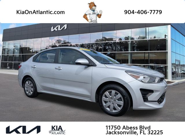 Silky Silver 2023 Kia Rio S FWD Sedan Front-Wheel Drive Continuously Variable Transmission