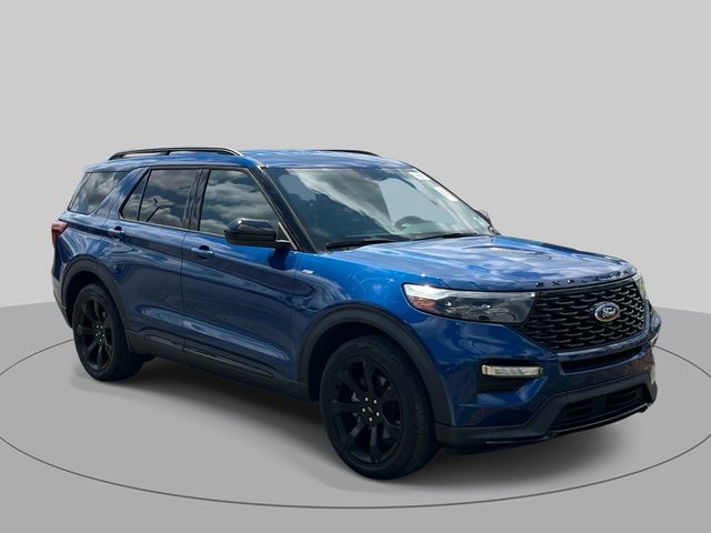 Blue Metallic 2023 Ford Explorer SUV / Crossover Rear-Wheel Drive Automatic