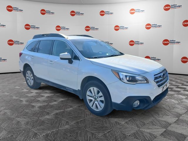 Crystal White Pearl 2015 Subaru Outback 2.5i Premium Wagon All-Wheel Drive Continuously Variable Transmission