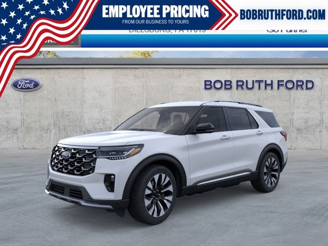 2026 Ford Explorer Platinum White at Luther Ford