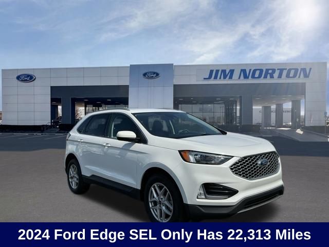 Star White Metallic Tri-Coat 2024 Ford Edge SUV / Crossover All-Wheel Drive 8-Speed Automatic