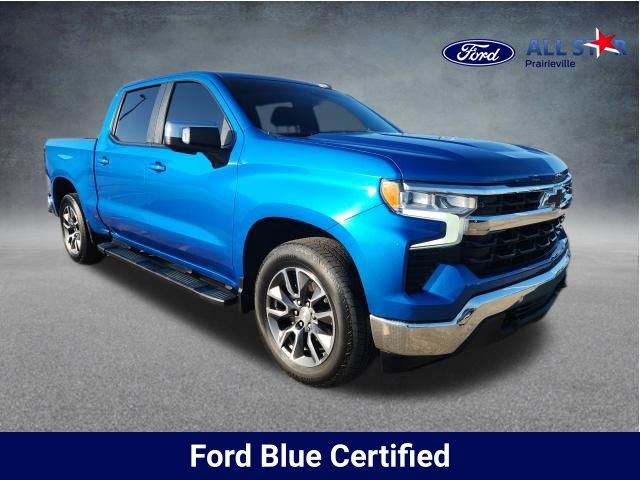 Glacier Blue Metallic 2024 Chevrolet Silverado 1500 LT Crew Cab RWD Pickup Truck 4X2 Automatic