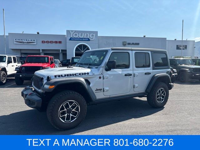 Silver Zynith Clearcoat 2024 Jeep Wrangler SUV / Crossover Four-Wheel Drive 8-Speed Automatic