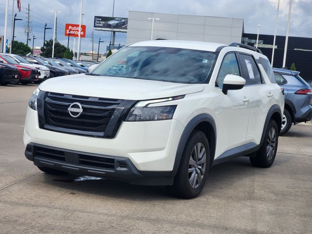 2025 Nissan Pathfinder SV White at Classic Elite Chevrolet Sugar Land