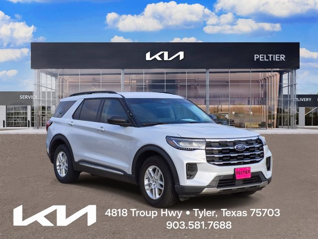 Space White Metallic 2025 Ford Explorer Active RWD SUV / Crossover Rear-Wheel Drive Automatic