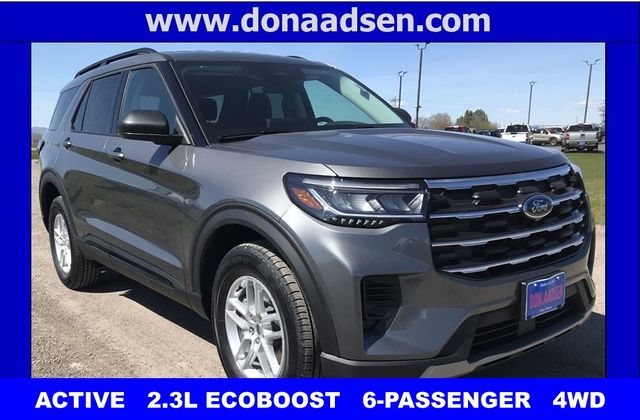 Carbonized Gray Metallic 2026 Ford Explorer Active AWD SUV / Crossover All-Wheel Drive Automatic