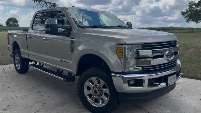 White Gold Metallic 2017 Ford F-250 Super Duty Pickup Truck Four-Wheel Drive 6-Speed Automatic