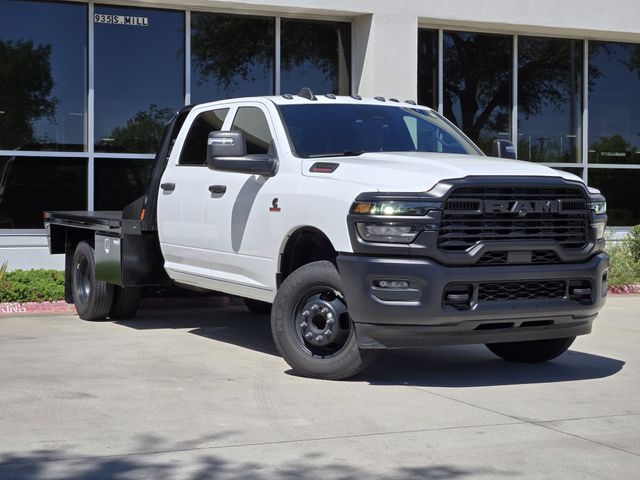 Bright White Clearcoat 2026 RAM 3500 Chassis Tradesman Crew Cab LB DRW RWD Pickup Truck 4X2 8-Speed Automatic