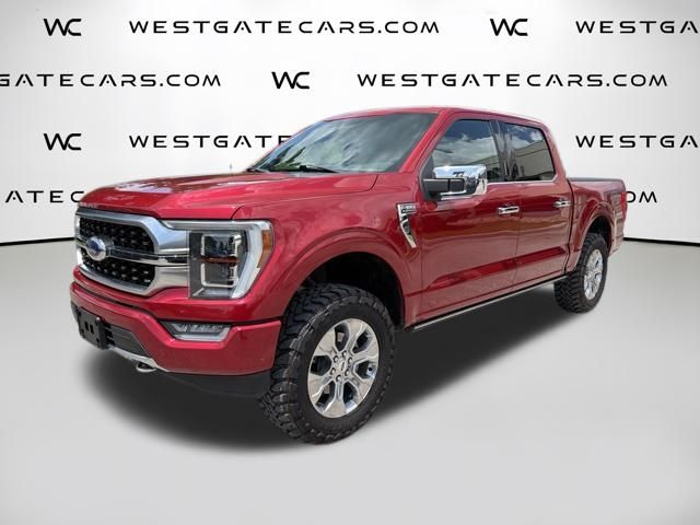 Red Metallic 2021 Ford F-150 Pickup Truck Four-Wheel Drive Automatic