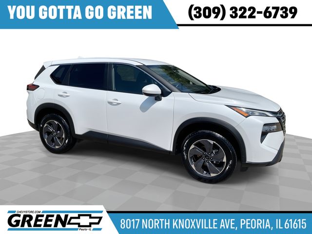Everest White Pearl 2024 Nissan Rogue SUV / Crossover Front-Wheel Drive Continuously Variable Transmission