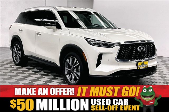 Majestic White 2024 INFINITI QX60 SUV / Crossover All-Wheel Drive 9-Speed Automatic