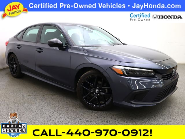 Crystal Black Pearl 2023 Honda Civic Sedan Front-Wheel Drive Continuously Variable Transmission