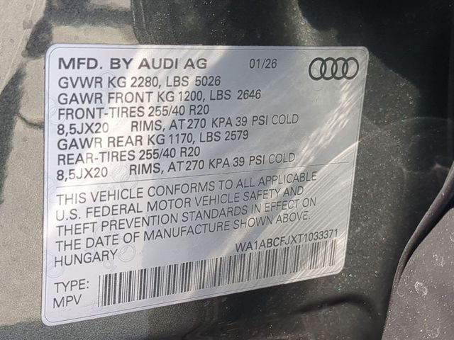 new 2026 Audi Q3 car, priced at $51,720