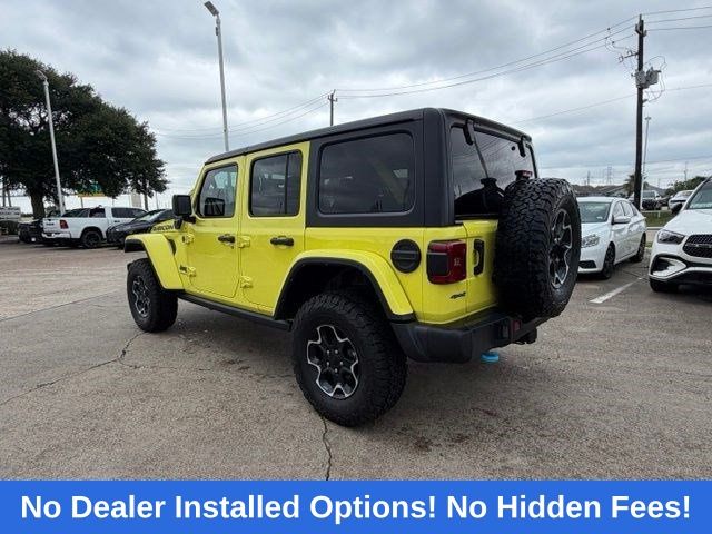 2023 Jeep Wrangler Rubicon 4xe Yellow at DeMontrond Gulf Freeway