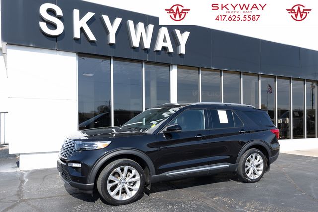 Black Metallic 2023 Ford Explorer Platinum AWD SUV / Crossover All-Wheel Drive Automatic