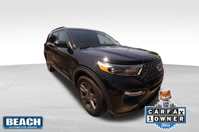 Black Metallic 2023 Ford Explorer XLT RWD SUV / Crossover Rear-Wheel Drive Automatic