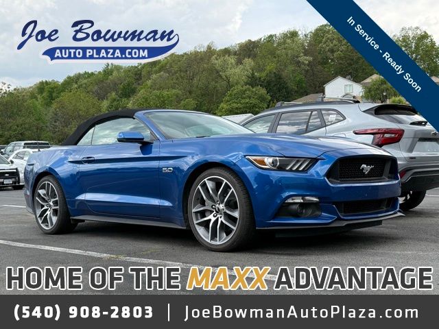 Lightning Blue Metallic 2017 Ford Mustang GT Premium Convertible RWD Convertible Rear-Wheel Drive 6-Speed Manual