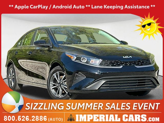 Aurora Black 2024 Kia Forte Sedan Front-Wheel Drive Continuously Variable Transmission
