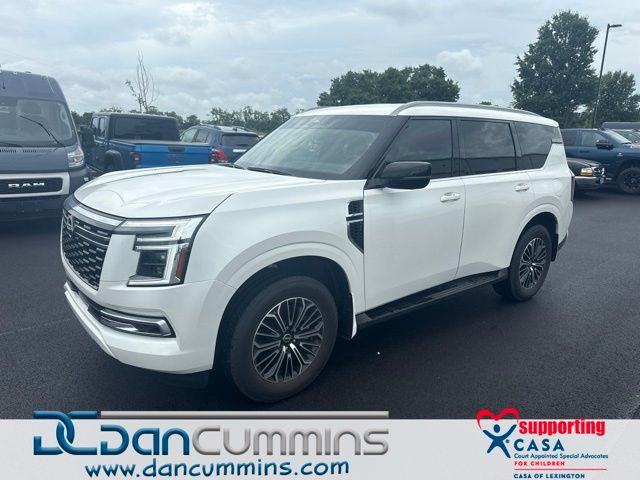 Aspen White Tricoat 2025 Nissan Armada SUV / Crossover Four-Wheel Drive 9-Speed Automatic