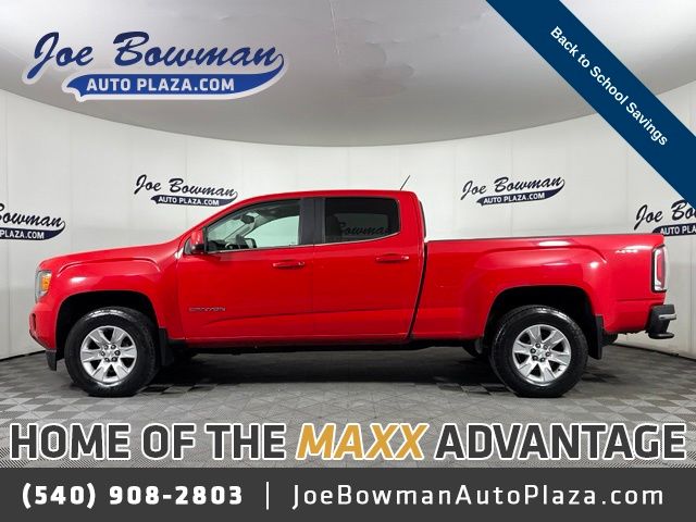 Cardinal Red 2018 GMC Canyon Pickup Truck Four-Wheel Drive 6-Speed Automatic
