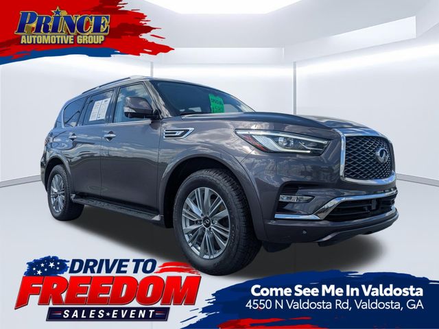 Anthracite Gray 2024 INFINITI QX80 Luxe RWD SUV / Crossover Rear-Wheel Drive 7-Speed Automatic