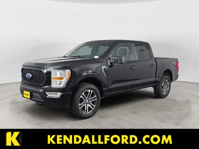 Black Metallic 2021 Ford F-150 Pickup Truck Four-Wheel Drive Automatic
