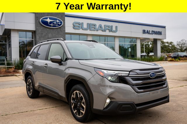 River Rock Pearl 2025 Subaru Forester Premium Crossover AWD SUV / Crossover All-Wheel Drive Continuously Variable Transmission