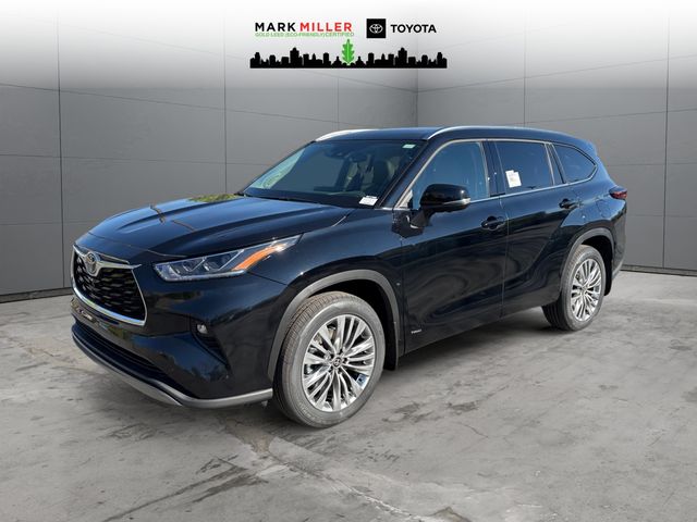 Midnight Black Metallic 2026 Toyota Highlander Hybrid Platinum AWD SUV / Crossover All-Wheel Drive Continuously Variable Transmission